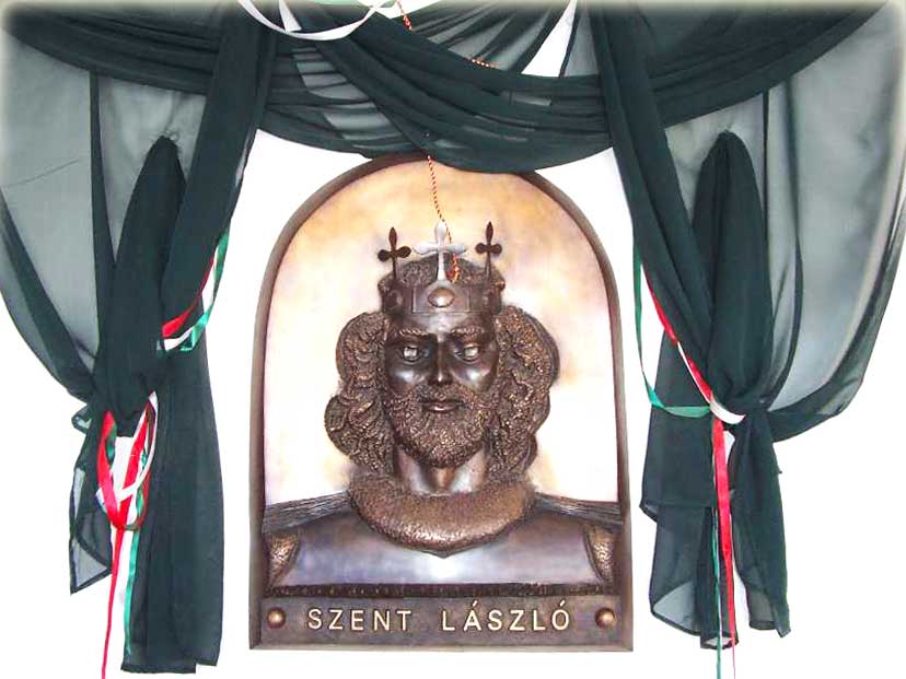 Szent László dombor az iskolánkban